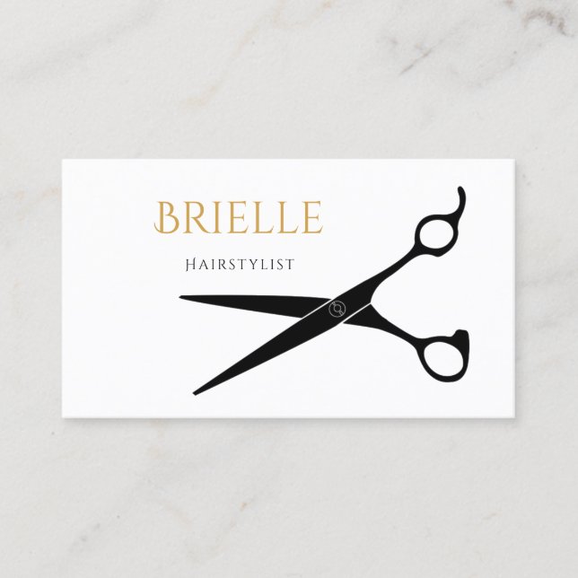 Carte De Visite Cheveux simples et modernes Hair Cutting Shears Ha (Devant)