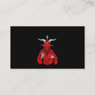 Carte De Visite Chèvre antichrist de Blackcraft Satan Baphomet