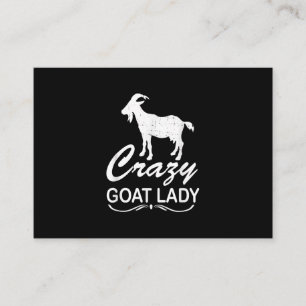 Carte De Visite Chèvre folle Lady Shirt Chèvre Chèvre Chèvre culti