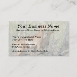 Carte De Visite Chèvres au travail