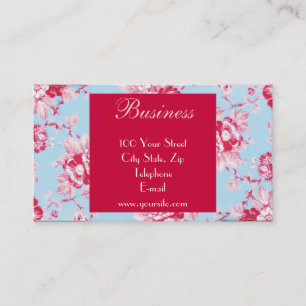 Carte de visite chic 1 de roses