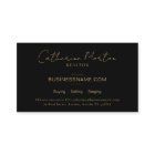 Chic Black and Gold Script Luxe Immobilier