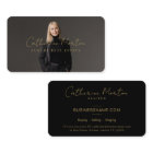 Chic Black and Gold Script Luxe Immobilier