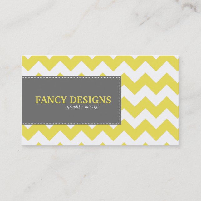Carte De Visite Chic Chevron (Devant)