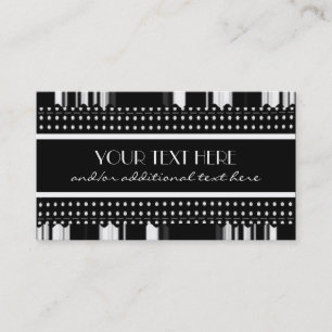 Carte De Visite Chic dans noir et le blanc