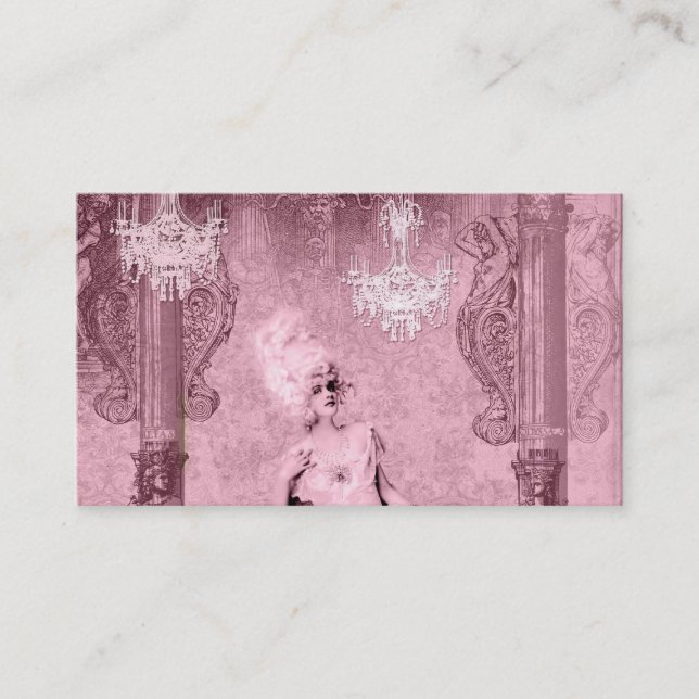 Carte de visite chic de concepteur de délabrement (Devant)