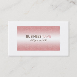 Carte de visite chic de damassé rose chic moderne