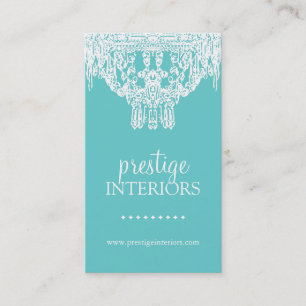 CARTE DE VISITE CHIC DE LUSTRE