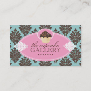 Carte de visite chic de petit gâteau