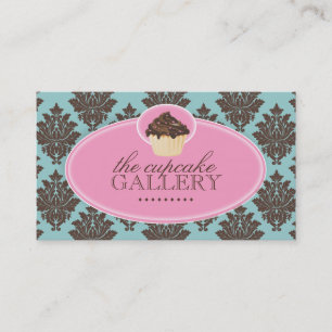 Carte de visite chic de petit gâteau