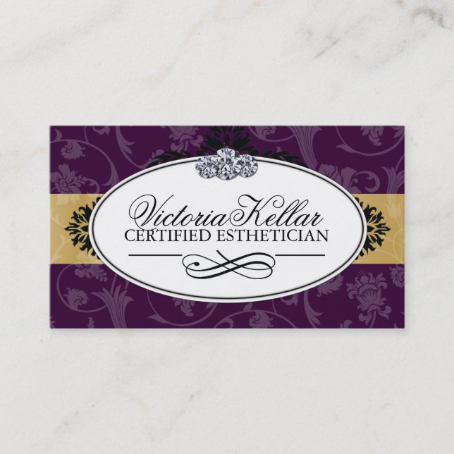 Carte de visite chic de salon (Devant)