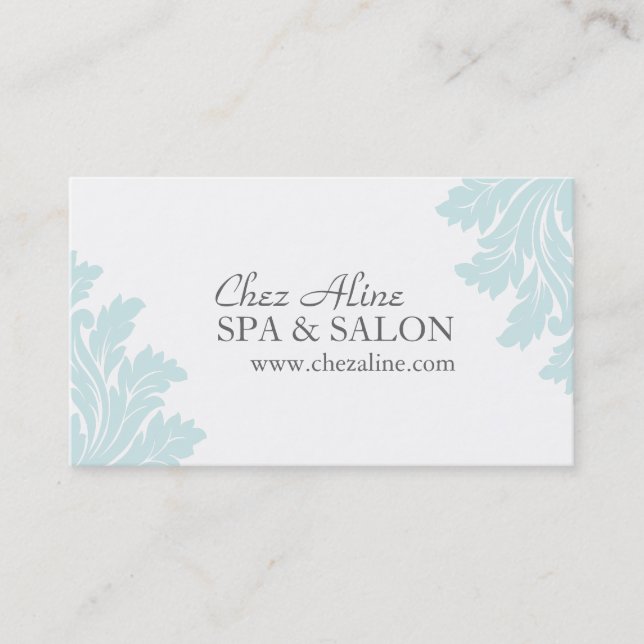 Carte de visite chic de spa et de salon (Devant)
