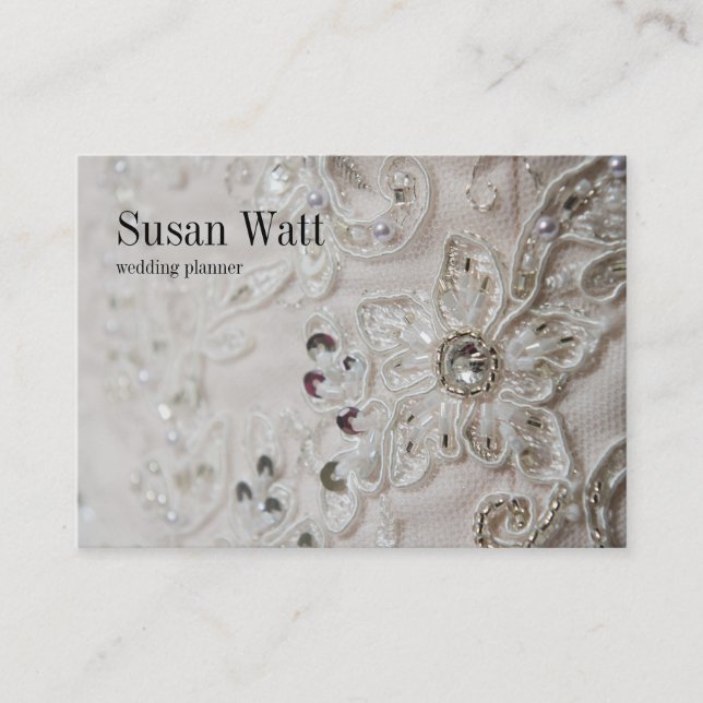 Carte de visite chic de wedding planner (Devant)