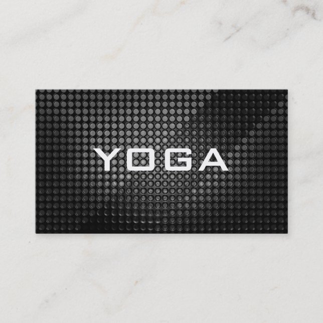 Carte de visite chic d'instructeur de YOGA (Devant)