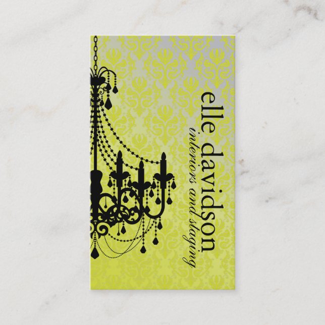 Carte de visite chic d'organisateur (Devant)
