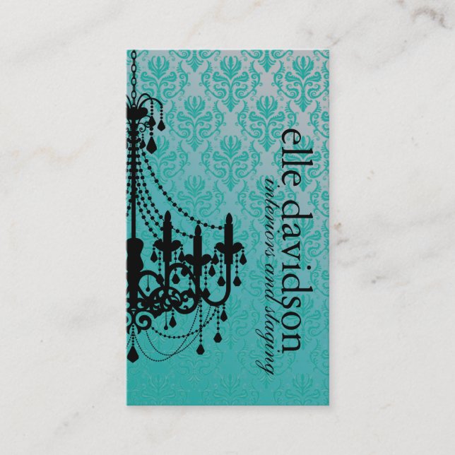 Carte de visite chic d'organisateur (Devant)