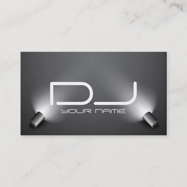 Carte de visite chic du DJ (Devant)