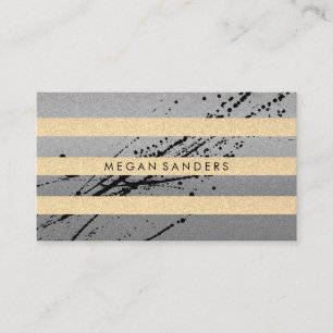 Carte De Visite Chic et glamour Expressif / Stripes