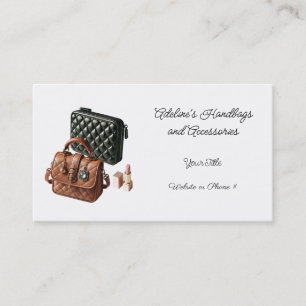 Carte de visite chic et minimaliste pour accessoir