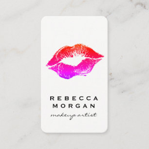 Carte De Visite Chic Lipstick Kiss