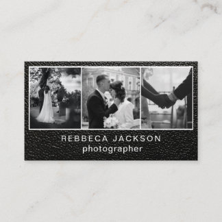 Carte De Visite Chic Modern Script Typography Simple Photographer