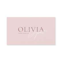 Chic Moderne Élégant Rose Pâle Minimaliste