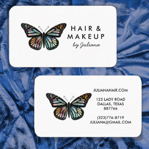 Carte De Visite Chic Monarch Butterfly Elegant Aquarelle