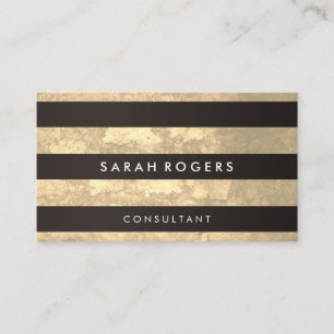 Carte De Visite Chic Motif Grunge Jaune