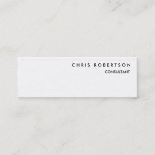 Carte de visite chic noir mince