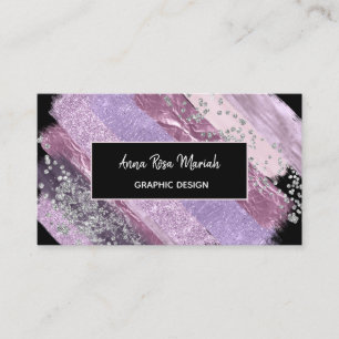 Carte De Visite *~* Chic Parties scintillant Fille Feminine Abstra