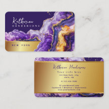 Chic Purple Agate gold glitter marble Professional