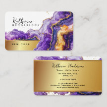 Chic Purple Agate gold glitter marble Professional