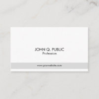 Chic simple élégant professionnel moderne de blanc