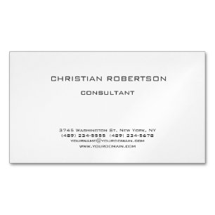 Carte de visite chic tendance noir blanc professio