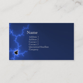 carte de visite chic v3 de fractale de geek
