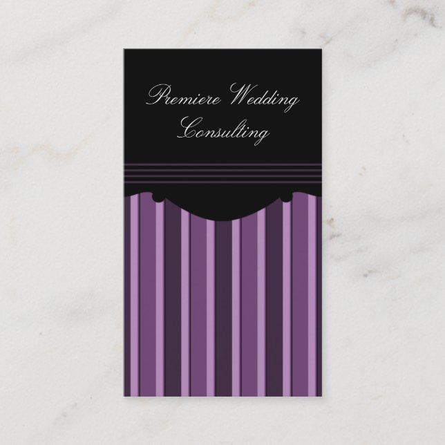 Carte de visite Chic, Violet (Devant)