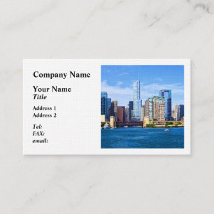 Carte De Visite Chicago IL - Vue Du Lac Michigan