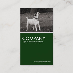 Carte De Visite Chien Agog - Vert foncé
