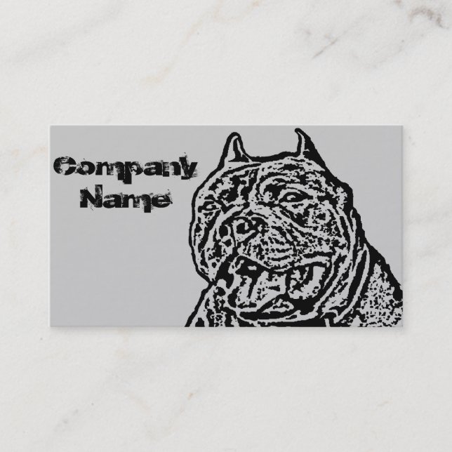Carte De Visite Chien américain de despote (Devant)