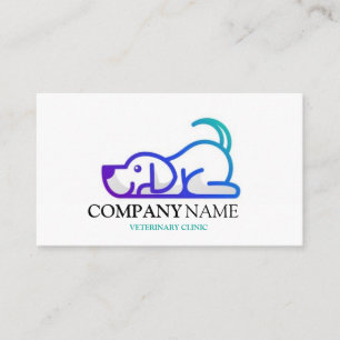 Carte De Visite Chien Animal Animaux Logo Clinique vétérinaire