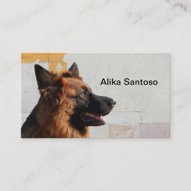 Carte De Visite Chien berger allemand (Devant)