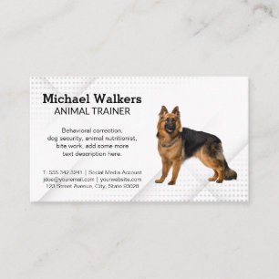 Carte De Visite Chien berger allemand   Formateur