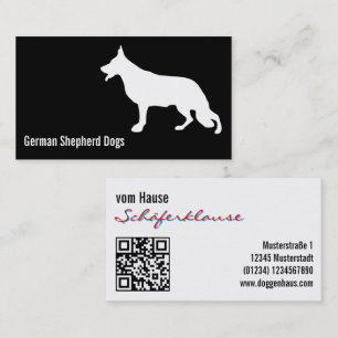 Carte De Visite Chien berger moderne