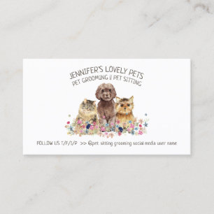 Carte De Visite Chien chat animal de compagnie tout en un