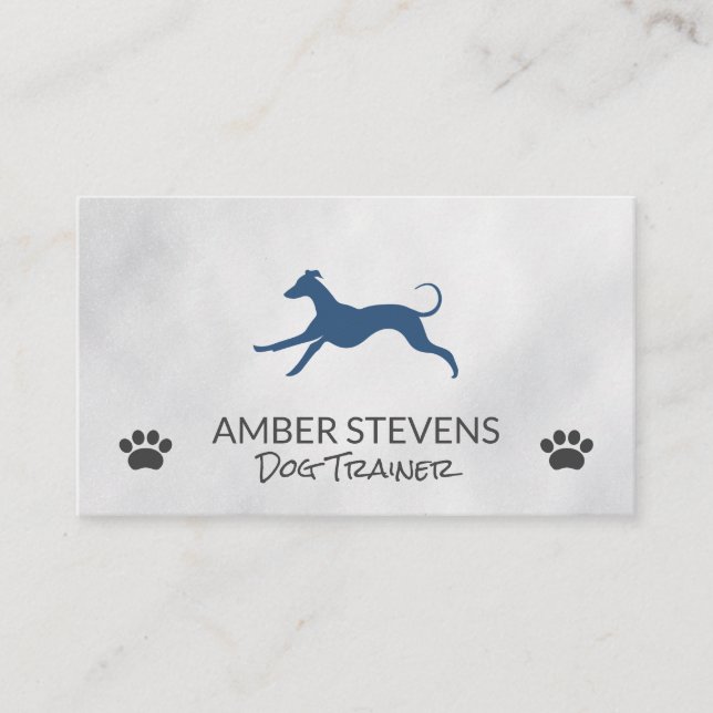 Carte De Visite Chien courant | Chien Paws (Devant)