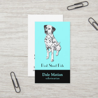 Carte De Visite Chien dalmatien