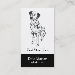 Carte De Visite Chien dalmatien