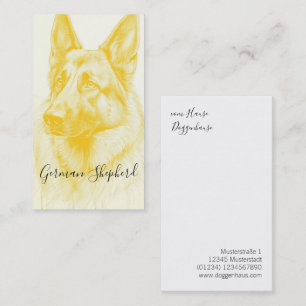 Carte De Visite Chien de Berger Moderne
