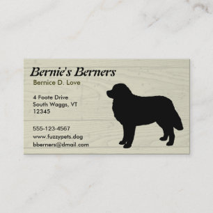 Carte De Visite Chien de montagne bernois