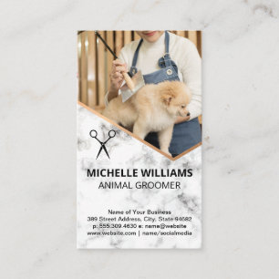 Carte De Visite Chien de rasage Groomer